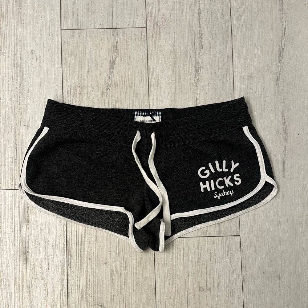 Gilly Hicks Gray Athletic Shorts with White Trim